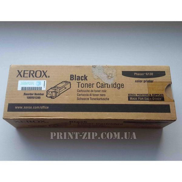 Тонер-картридж (Туба) XEROX Phaser 6130 106R01285 BLACK, Чорний Original 106R01285 фото